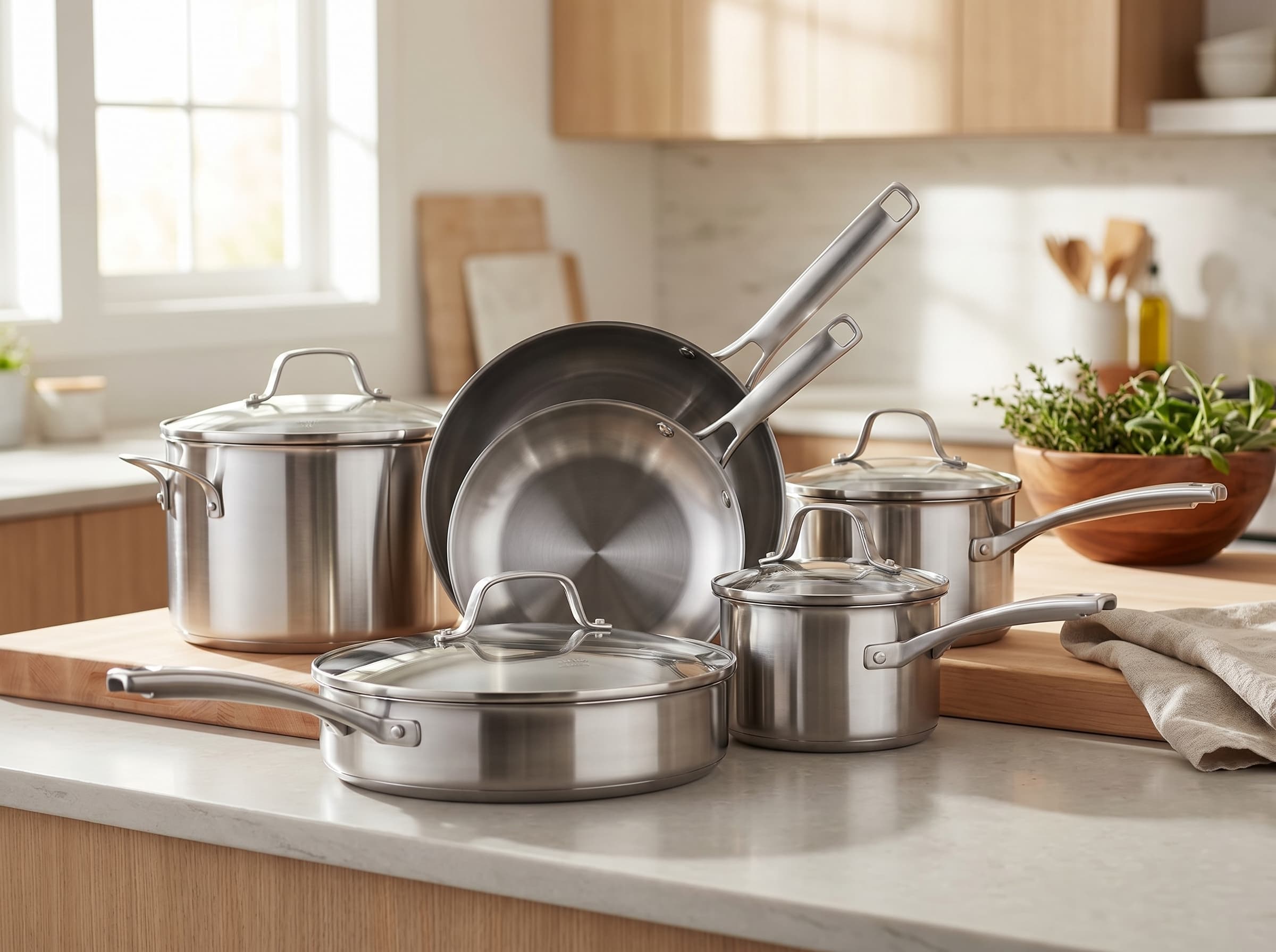 Calphalon Contemporary Stainless Steel 11-Piece Cookware Set — image 1 of 1