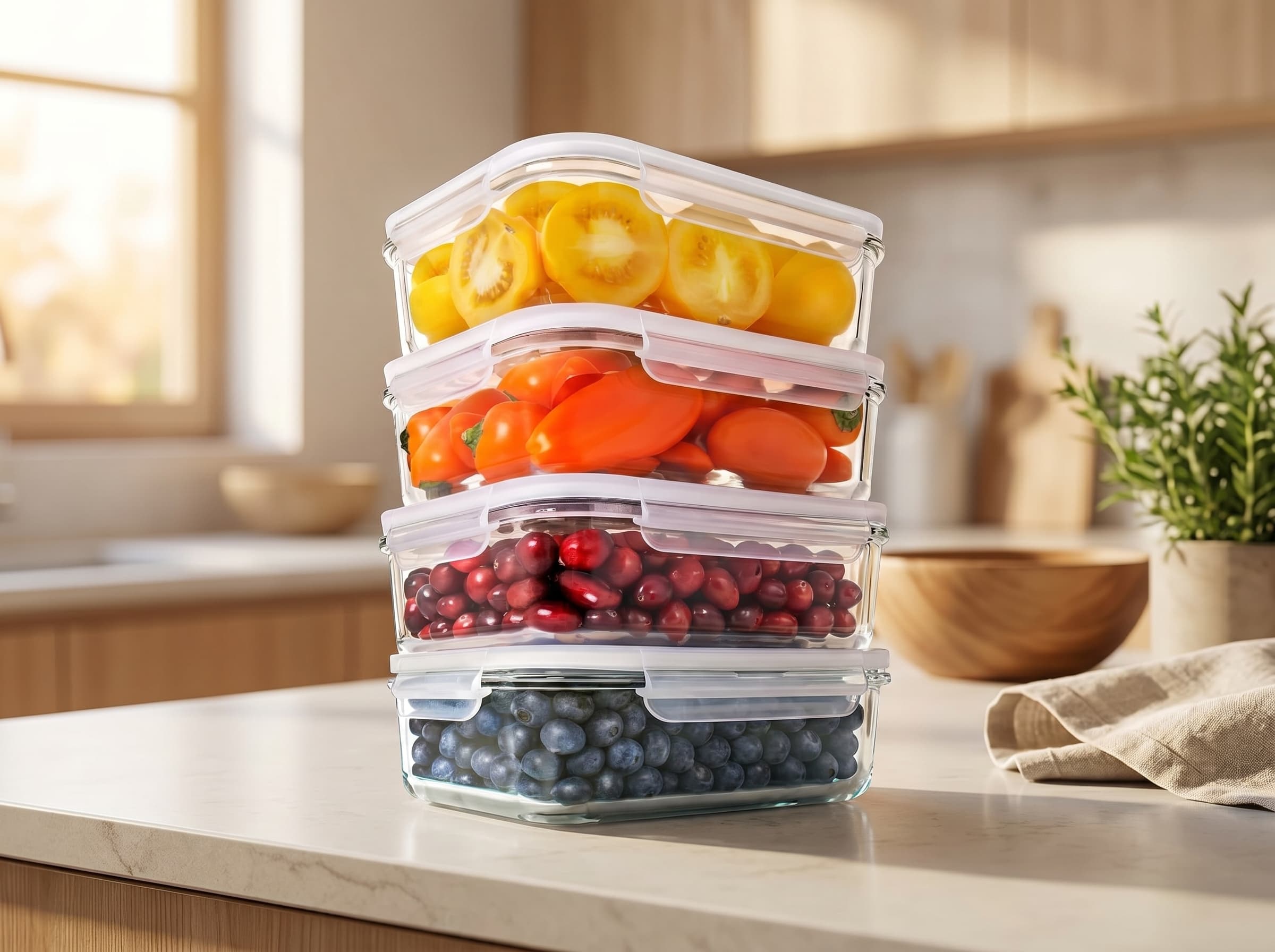Prep Naturals Glass Meal Prep Containers — image 1 of 1